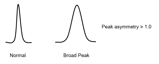 HPLC column lifetime - broad peak shape