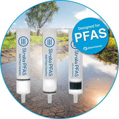 Phenomenex broadens its “Designed for PFAS” Portfolio with the expansion of the Strata PFAS Solid Phase Extraction (SPE) offerings for Enhanced PFAS Sample Preparation pr-pfas